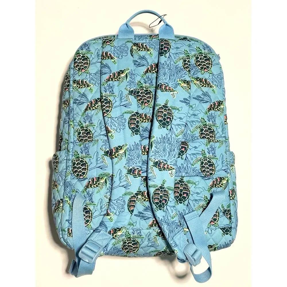 Vera Bradley Sea Turtles Coral Essential Large Backpack Cotton EXACT New No Tag